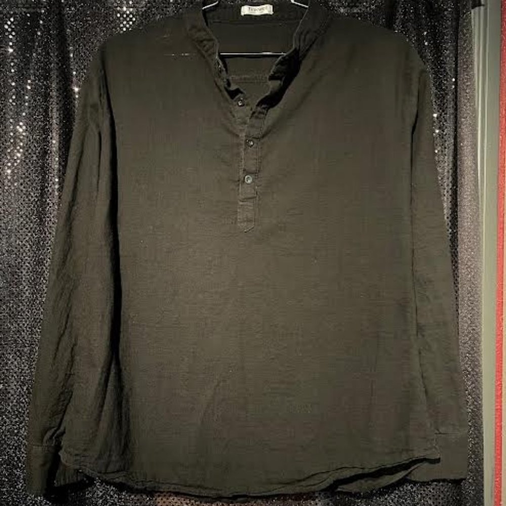 Men's Tinkwell Linen Henley Shirt